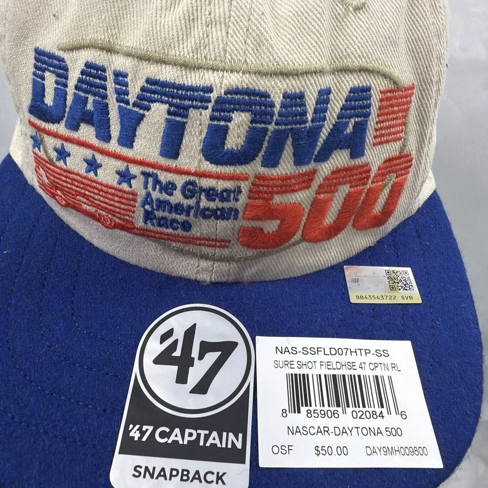 2026 NASCAR DAYTONA 500 Hat SnapBack Red White &Blue From Daytona Speedway!